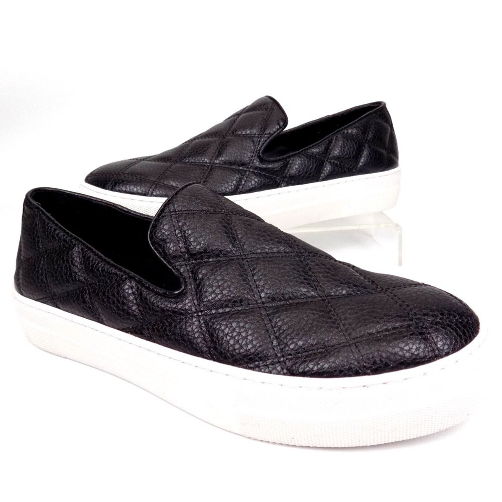 Women’s Steve Madden GLOBE Black Slip On Casual Sneakers - Size 8.5M - NWOT
